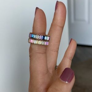 Perfect condition BaubleBar rings. Size 5